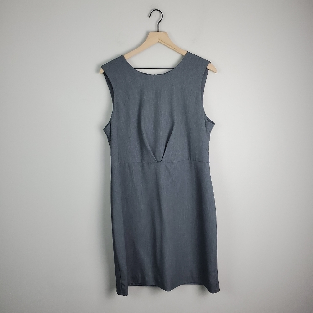 A New Day Gray Sleeveless Work Dress 16